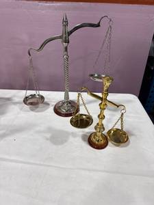 lot 1937 image: Two Decorative Balance Scales