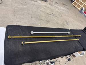 lot 1979 image: Decorative Curtain Rods Set