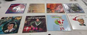 lot 2000 image: 8 Vintage Christmas Vinyl Albums