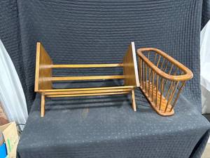 lot 2012 image: Wooden Magazine Racks Lot
