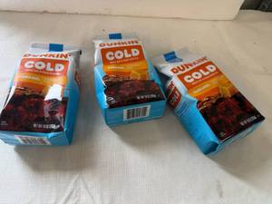 lot 27 image: MM. 3x 10oz Dunkin Cold Brew