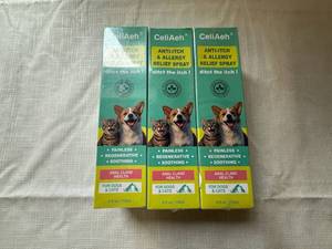 lot 54 image: SSS. 3x Pet Anti-itch & Allergy Relief Spray