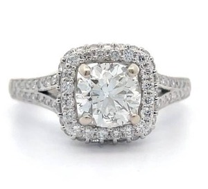 lot 0 image: 1.43 Carat Natural Diamond Engagement Ring in 14K White Gold w GIA Report  Appraisal $5,555 (Pre-Gold Spike) Retail