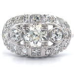 Original Antique Art Deco 1.35 Carat Natural Diamond Vintage 1935 Ring in 14k White Gold; $7,850 Retail *VIDEO*