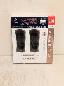 lot 68 image: COPPERFIT ELITE COMPRESSION KNEE SLEEVE SMALL