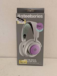 lot 13 image: NEW STEELSERIES ARCTIS NOVA BOOSTER DUO CUSTOM HEADBAND AND SPEAKER PLATES