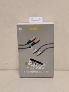 lot 16 image: NEW HAYDAY FAST CHARGING CABLE 10FT 2PK