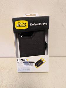lot 169 image: NEW OTTER BOX DEFENDER PRO IPHONE 15 PRO MAX CASE BLACK