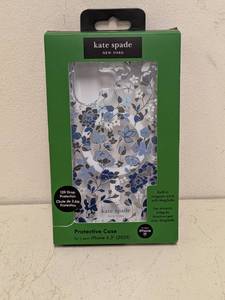lot 172 image: NEW KATE SPADE NEW YORK IPHONE 6.3 (2025) PROTECTIVE CASE FLORAL BLUE
