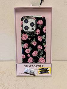 lot 175 image: NEW VELVET CAVIAR IPHONE 16 PRO PROTECTIVE CASE FLORAL