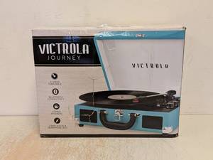 lot 180 image: NEW VICTROLA JOURNEY 3-SPEED TURNTABLE