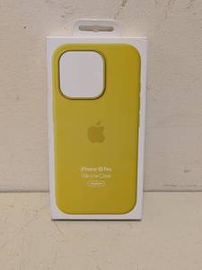 lot 162 image: NEW IPHONE 16PRO SILICONE CASE YELLOW