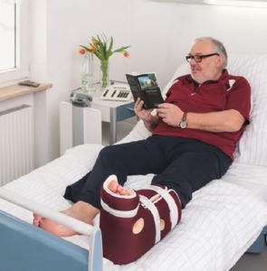 lot 44 image: MSRP $400  4 NEW Heelift Glide Bariatric Smooth Heel Protectors Boots, Pressure Relief &amp Offloading Device, Single Patient Use, Low-Friction Foam, Hospital &amp Long-Term Care