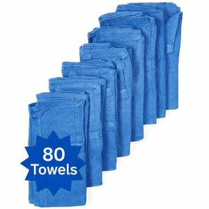 lot 51 image: NEW Case MediChoice O.R. 80 TowelsShop Rags 100% Woven Cotton, Pre-Washed, De-Linted, Highly Absorbent Surgical Towels, 16x24 For OR, Janitorial &amp Automotive Industry Built to withstand heavy-duty use on grease &amp repeated washings FINAL ONE