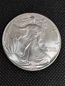 American Silver Eagle 1986 - 1 oz Fine Silver Dollar Bullion Coin