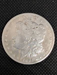 lot 48 image: 1892-CC Morgan Silver Dollar - United States One Dollar Coin