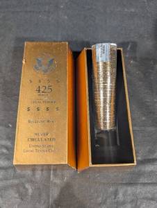 lot 80 image: Ballistic Roll 425 US Legal Tender Coins - Never Circulated (50 Coins)