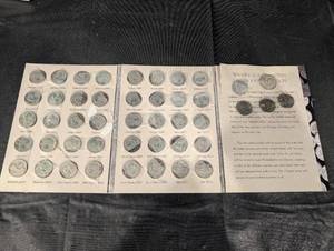 lot 94 image: US State Quarters Collection Binder - 50 Coins (1999-2008)