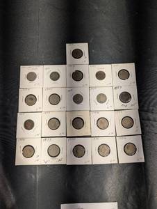 lot 107 image: Liberty Head Nickels - 1901-1908 (Lot of 25)