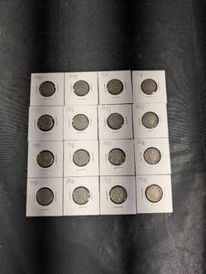 lot 109 image: Buffalo Nickels 1934-1937 (16 Coins)