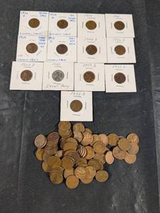 lot 113 image: Lincoln Cent Collection (1909-1959) With First-Year Issue & Key Dates