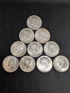 lot 145 image: Kennedy Half Dollars 1964 - 15 Coins - 90% Silver