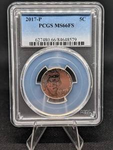lot 152 image: 2017-P Lincoln Cent PCGS MS66FS - 5C Penny, Mint State 66 Full Steps