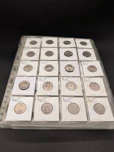 lot 181 image: Assorted US Quarters in 2x2 Carded Holders - 192 Quarters