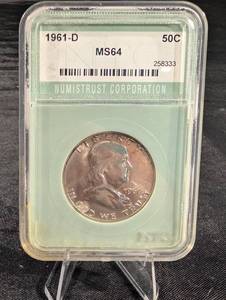 lot 189 image: Franklin Half Dollar 1961-D NGC MS64