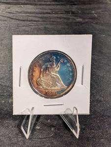 lot 192 image: Silver Confederate States of America Half Dollar Copy 1861