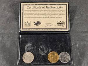 lot 215 image: United States Coins - Certificate of Authenticity (Lot of 3)