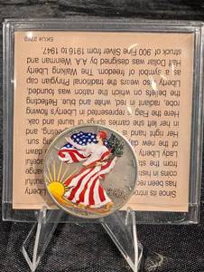 lot 218 image: The Silver Walking Liberty Half Dollar In Full Color