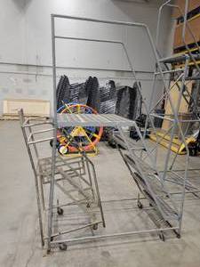lot 1SK image: Lot of Two Rolling Safety Ladders (602654)