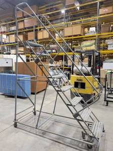 lot 2SK image: Rolling Safety Ladder (602655)