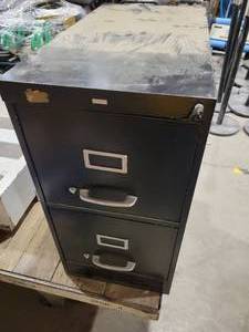 lot 84ASK image: Two Drawer Filing Cabinet, No Key (603226)