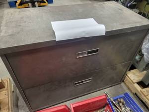 lot 145SK image: Two Drawer Horizontal Filing Cabinet (604210)