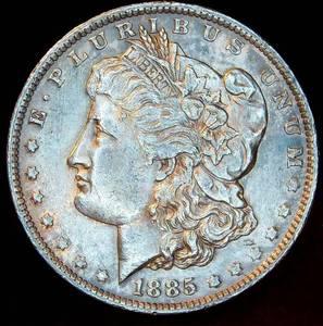 lot 23 image: XF 1885-O Morgan Silver Dollar, Original Surfaces