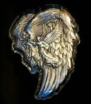 Superb Komsco (South Korean Mint) Silver Engraved Archangel Gabriel, 2oz .999, Low Mintage, Mint Fresh & Perfect!