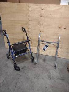 lot 11 image: Walker with Wheeels, New Standard Walker