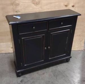 lot 75 image: 2 Drawer 2 Door Ballard Design Cabinet
