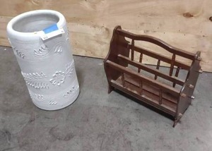 lot 89 image: Magazine Rack and Umbrella Holder