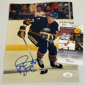 lot 48 image: Pierre Turgeon Signed 8x10 Hockey Photo With JSA COA