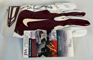 lot 42 image: Cameron Botticelli Signed Nike Football Glove With JSA COA