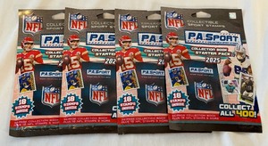 lot 45 image: (4) 2025 NFL P.A. Sport Collectible Sport Football Stamps