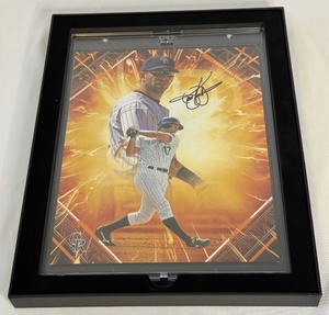 lot 30 image: Todd Helton 25 Signed With MLB and Fanatics COAs 2025 Under Wraps Emanate MLB Collection Numbered 0725