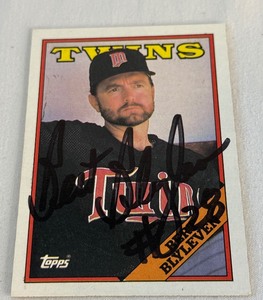 lot 34 image: Bert Blyleven Autographed Minnesota Twins Baseball Card