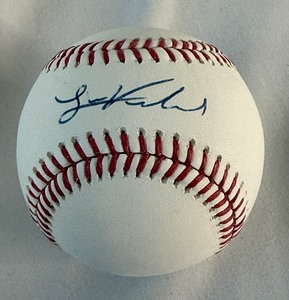 lot 101 image: Louie Varland Autographed Rawlings OMLB Manfred Jr. Baseball With Fan HQ COA Minnesota Twins