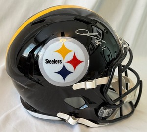 lot 20 image: Chase Claypool Signed Full Size Football Helmet with Beckett COA - Pittsburgh Steelers