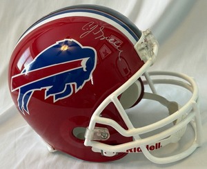 lot 18 image: CJ Spiller Signed Full Size Football Helmet with JSA COA - Buffalo Bills