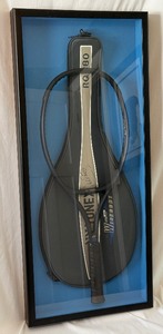 lot 12 image: Monica Seles Signed and Framed With JSA COA Tennis Rackett Case With Yonex Rackett